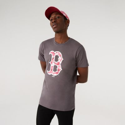 New Era Mlb Camo Boston Red Sox Grey - Hall - Lühikeste varrukatega T-särk