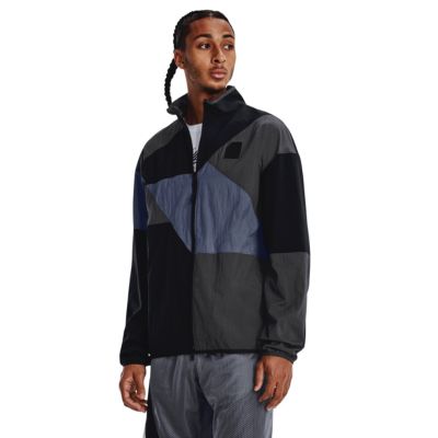 Under Armour Curry FZ Woven Jacket Black - Must - Jope