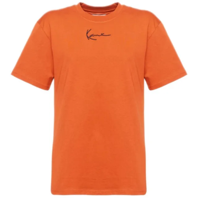 Karl Kani Small Signature Essential Tee Dark Orange - Oranž - Lühikeste varrukatega T-särk