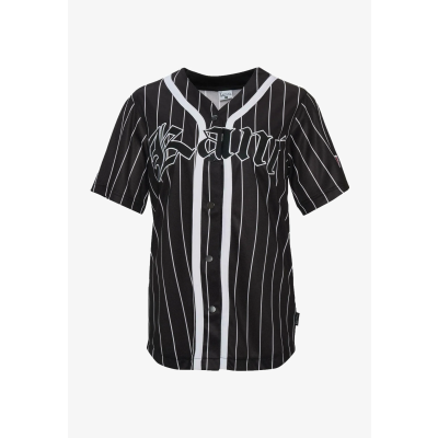 Karl Kani Woven Signature Old English Baseball Women Shirt Black/White - Must - Särk