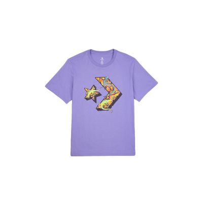 Converse Star Chevron Lizard Graphic T-Shirt - Lilla - Lühikeste varrukatega T-särk