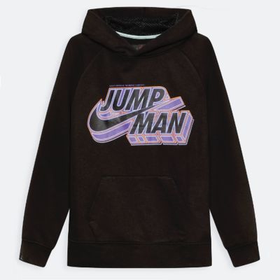 Jordan Jumpman x Nike Stacked Pullover Boys Hoodie Black - Must - Kapuutsiga harajuku