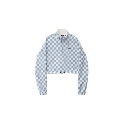 Vans Left Chest Print Half Zip Sweater - Sinine - Kapuutsiga harajuku