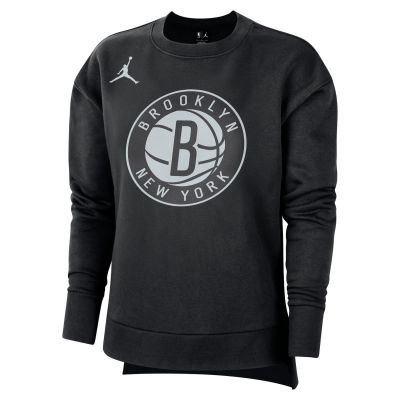 Nike Brooklyn Wmns Fleece Crew Statement Long-Sleeve Top - Must - Lühikeste varrukatega T-särk