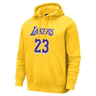Nike NBA Los Angeles Lakers Club Pullover Amarillo - Kollane - Kapuutsiga harajuku