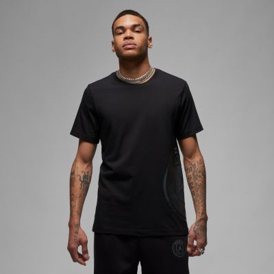 Jordan Paris Saint-Germain Logo Tee Black - Must - Lühikeste varrukatega T-särk
