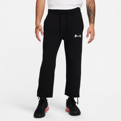 Nike LeBron Open Hem Fleece Pants Black - Must - Püksid
