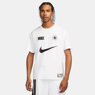 Nike Max90 Naos Basketball Tee White - Valge - Lühikeste varrukatega T-särk