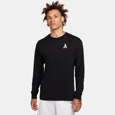 Nike Ja Max90 Long-Sleeve Basketball Tee Black - Must - Lühikeste varrukatega T-särk