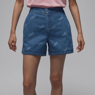 Jordan Wmns Allover Printed Shorts Stone Blue - Sinine - Lühikesed püksid
