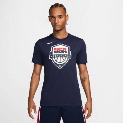 Nike Dri-FIT USAB Basketball Tee - Sinine - Lühikeste varrukatega T-särk