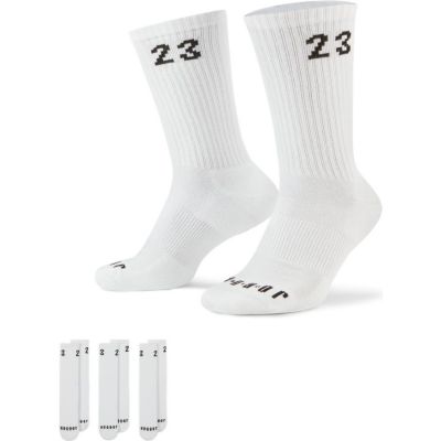 Jordan Essentials 3 Pack Crew White Socks - Valge - Sokid