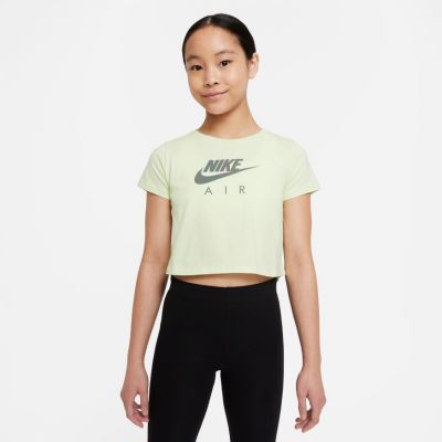 Nike Sportswear Girls Crop Tee - Roheline - Lühikeste varrukatega T-särk