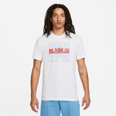 Nike LeBron Basketball Tee - Valge - Lühikeste varrukatega T-särk
