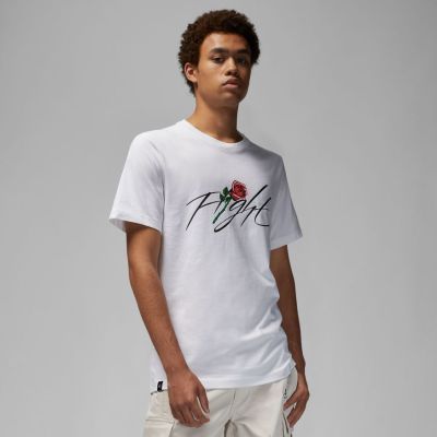 Jordan Brand Sorry Graphic Crew Tee White - Valge - Lühikeste varrukatega T-särk