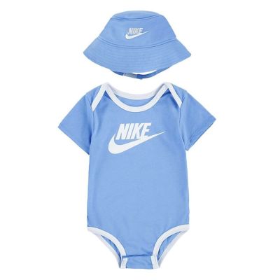 Nike Infant Core Bucket Hat & Bodysuit 2pc Set University Blue - Sinine - set