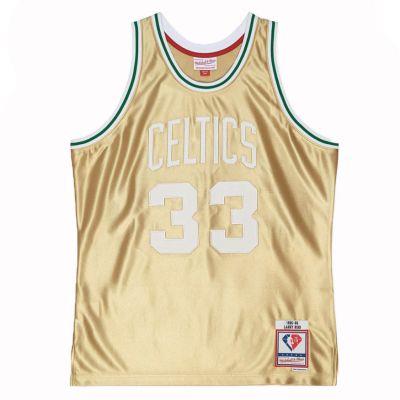 Mitchell & Ness Boston Celtics Larry Bird 75th Gold Swingman Jersey - Mitmevärviline - Jersey