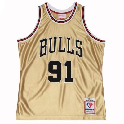 Mitchell & Ness Chicago Bulls Dennis Rodman 75th Gold Swingman Jersey - Mitmevärviline - Jersey