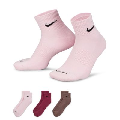 Nike Everyday Plus Cushioned Training Ankle Socks 3-Pack - Mitmevärviline - Sokid