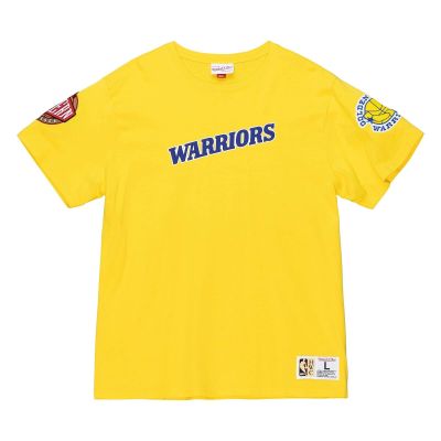 Mitchell & Ness NBA Golden State Warriors Team Origins S/S Tee - Kollane - Lühikeste varrukatega T-särk
