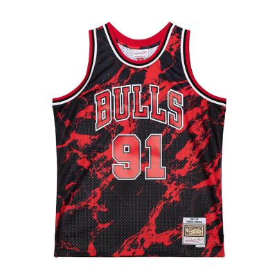Mitchell & Ness NBA Chicago Bulls Dennis Rodman Team Marble Swingman Jersey - Must - Jersey