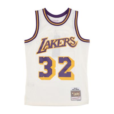 Mitchell & Ness NBA La Lakers Magic Johnson Off White Team Color Swingman Jersey - Valge - Jersey